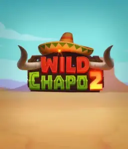 Embark on the lively Mexican desert with Wild Chapo 2 slot by Relax Gaming, highlighting a whimsical bull wearing a sombrero amid a serene desert backdrop. This graphic portrays the fun and adventure of the game, perfect for fans of animated adventure slots, delivering a captivating adventure.