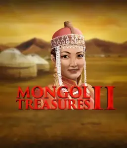 Explore the rich culture of Mongolia with the Mongol Treasures 2 game by Endorphina, showcasing a graceful Mongolian woman dressed in traditional attire against a sunset-lit Mongolian steppe backdrop. This image captures the essence of Mongolian history, providing a unique cultural journey. 