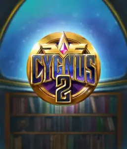 Explore the captivating visuals of ELK Studios' Cygnus 2 Slot, featuring a spectacular logo with a bright color scheme. Set against a mystical library setting, this graphic captures the theme of mystical exploration. 